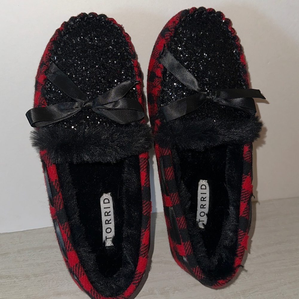 Torrid Moccasin Slippers wide width - Picture 2 of 7
